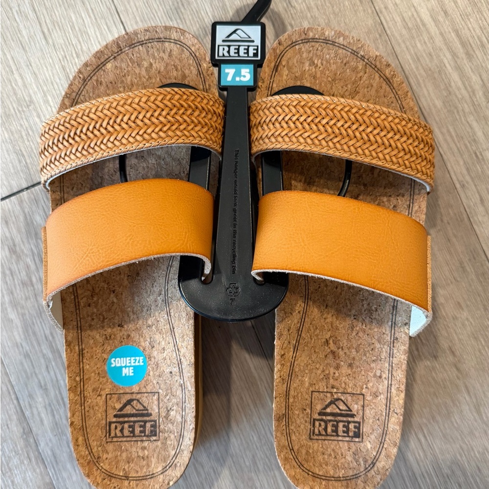 Reef Brown Woven Strap Sandals